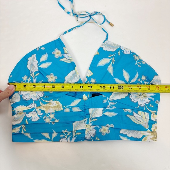 MINKPINK Zinnia Top in Blue Multi Size M - Picture 8 of 9